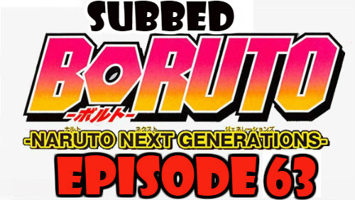 Boruto Episode 63 Subbed English Free Online